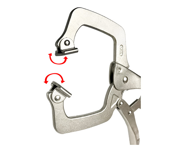 Locking C-Clamps with swivel pads