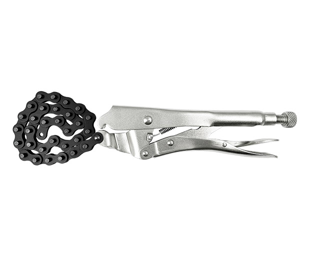Locking chain wrenches